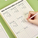 2 books/set Vertical Addition and Subtraction Practice Workbooks within 100 - Math Exercise Books