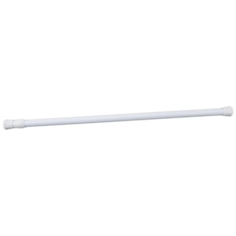 1Pc New Retail Adjustable Spring Loaded Bathroom Shower Curtain Rod Tension Extendable Telescopic Poles Rail Hanger