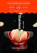 Stainless Steel Fruit Corer Fruit Cutter Apple Slicer Divider Plastic Handle Household Corer Cutting Fruit Tool