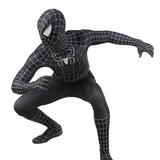 Tobey Maguire Spiderman Costume Black/Red Raimi Spider Man Cosplay Superhero Zentai Suit Halloween Costumes for Adults