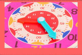 Kids Montessori Wooden Clock Toys Time Learning Teaching Aids Educational Toys For Children Primary School Clever Board Toy