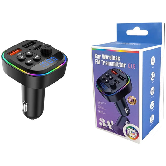 Car MP3 Player with Wireless FM Transmitter and USB C Fast Charging Port for Reliable Connection and Hands Use