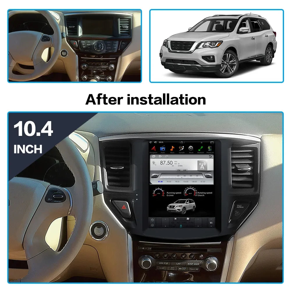 Android 14 Car Radio For Nissan Pathfinder R52 SL SV 2012-2020 Car Auto Stereo Multimedia Player GPS Navigation Wireless Carplay