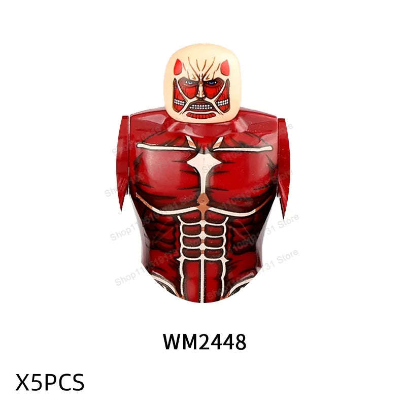 Movie Game Mini Action Figures Big Size Building Block Mecha Assembled Accessories Figure Building Block Toy For Children Gifts