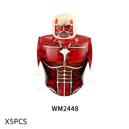 Movie Game Mini Action Figures Big Size Building Block Mecha Assembled Accessories Figure Building Block Toy For Children Gifts