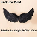 Asas de penas de anjo para mulheres e meninas, decoração de festa, adereços cena layout, decoração de festa de natal