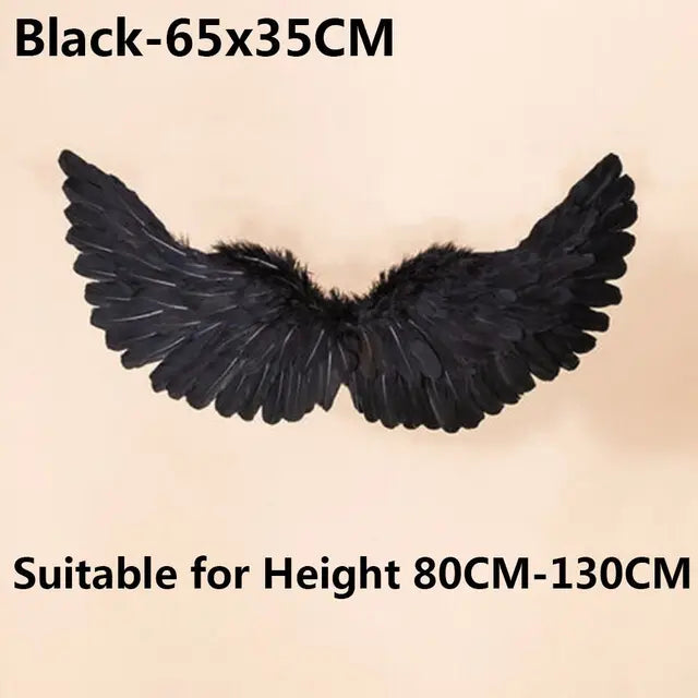 Asas de penas de anjo para mulheres e meninas, decoração de festa, adereços cena layout, decoração de festa de natal