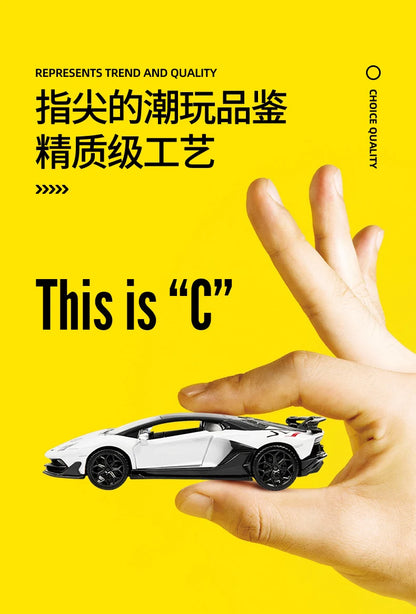 CCA 1:43 BMW Gulf Oil Station Shell Station McLaren Lamborghini Series Racing Alloy Car Model Toy Car Casting Pullback Function
