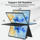 Cdisplay 15.6" Dual Portable Monitor 1080P FHD Laptop Screen Extender Folding Stacked Dual Monitors for Laptop PC Windows Mac