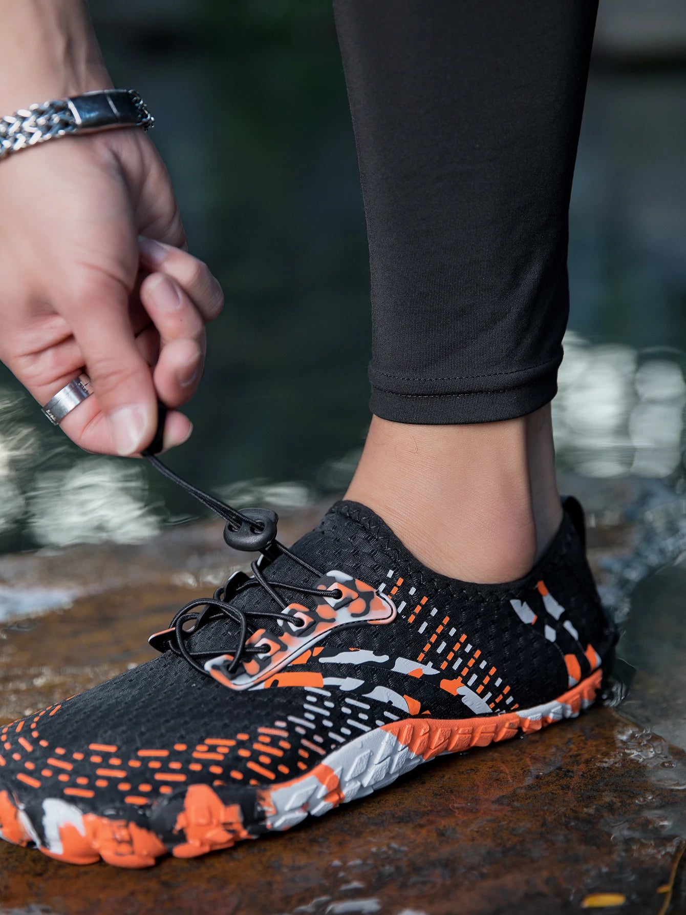Oiaano Unisex Men Women Shoes Anti-Non Slip Durable Black Water Barefoot Soft Sole Light Breathable Sport Outdoor Walk Running