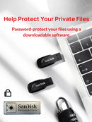 SanDisk USB 3.2 USB Flash Drive 64GB Pen Drive Memory Stick CZ410 Black U Disk Mini Pendrive