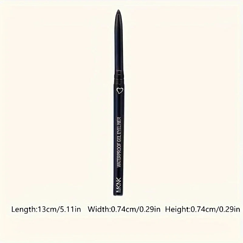 Delineador de ojos mate resistente al agua, de secado rápido, duradero, aplicación suave, perfecto para un maquillaje de ojos versátil, cosméticos de belleza.