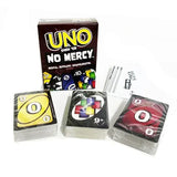 UNO NO MERCY Matching Card Game Pokemon Uno TEAMS Mario Multiplayer Family Party Boardgame Funny Friends Entertainment Poker ﻿