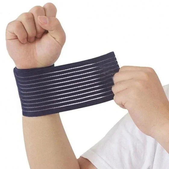 1pcs Elastic Bandage Hand Sport Wristband Gym Support Protector Wrist Brace Tennis Cotton Sweat Fitness Wrist Sport Parts Safety 