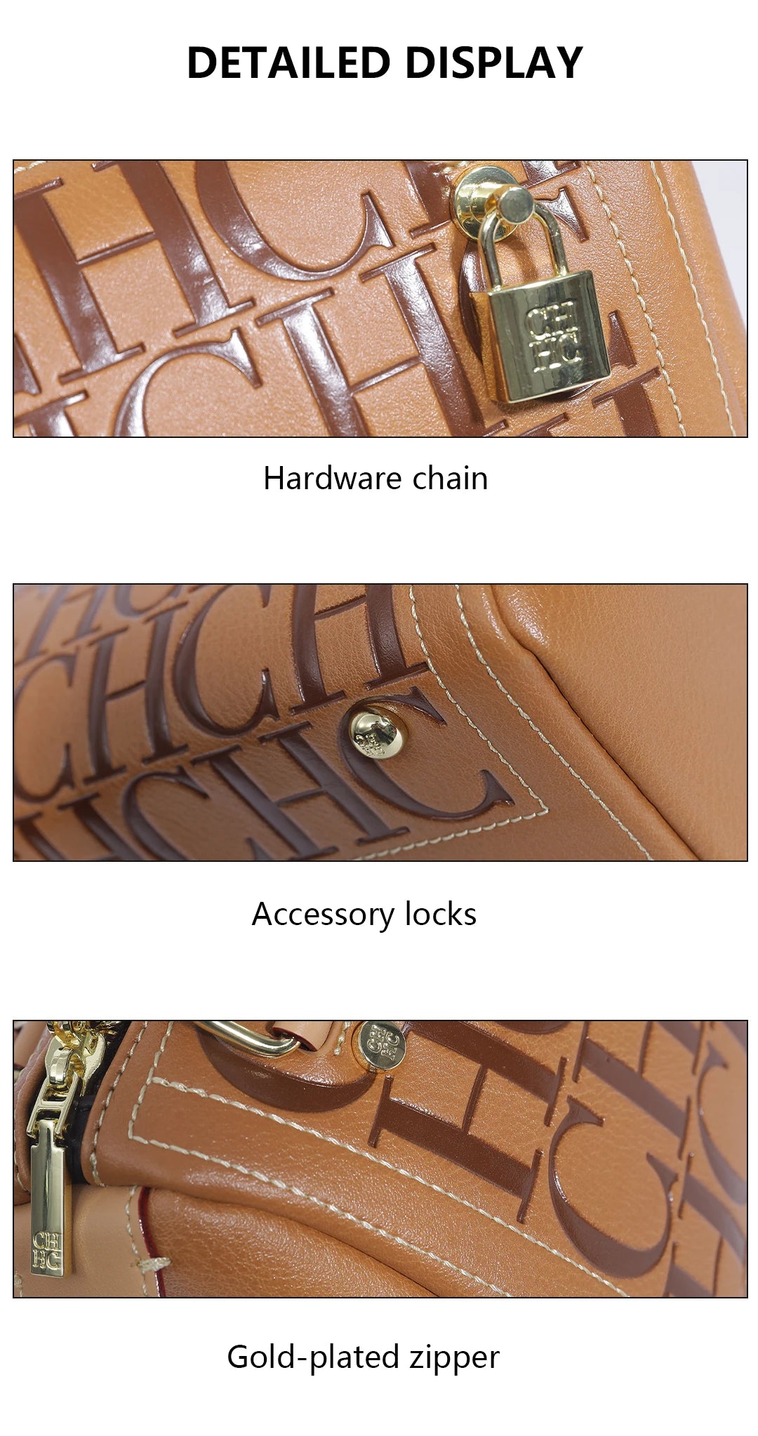 CH Niche Brand Women's Bucket Bag New Large Capacity Letter Print Design 2025 New Women's Classic Handbag