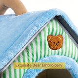 Folding Houses Removable Washable Cat House Puppy Cave Sofa Four Seasons General Can Pet Supplies for Small Medium Pet
