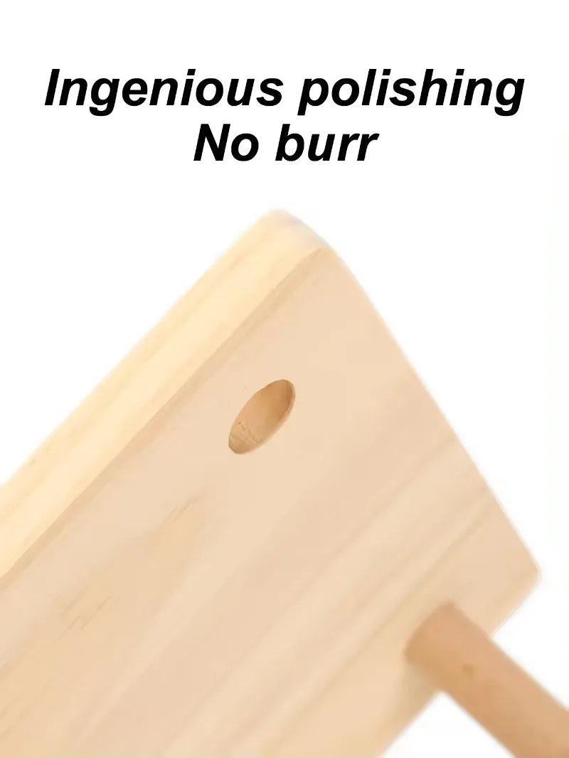 Hamster Wooden Ladder Platform Jumping Board Playground Hamster Climbing Toy Small Pets Stairs Toy Hamster Mice Cage Accessories