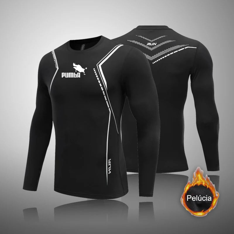 Ropa interior térmica de cuello alto para hombre, conjuntos de Calzoncillos largos de lana, calefacción térmica cálida, conjuntos de ropa interior térmica gruesa para invierno