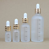 5ml-100ml Dropper Bottles With Scale Reagent Eye Drop Sanding Glass Aromatherapy Liquid Pipette Bottle Refillable Bottles Travel