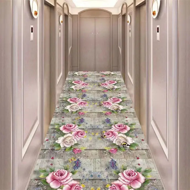 Decoración del hogar Balcón Pasaje 3D Alfombra de pasillo largo Entrada Hall Escalera Pasillo Alfombras Dormitorio Alfombra personalizable 