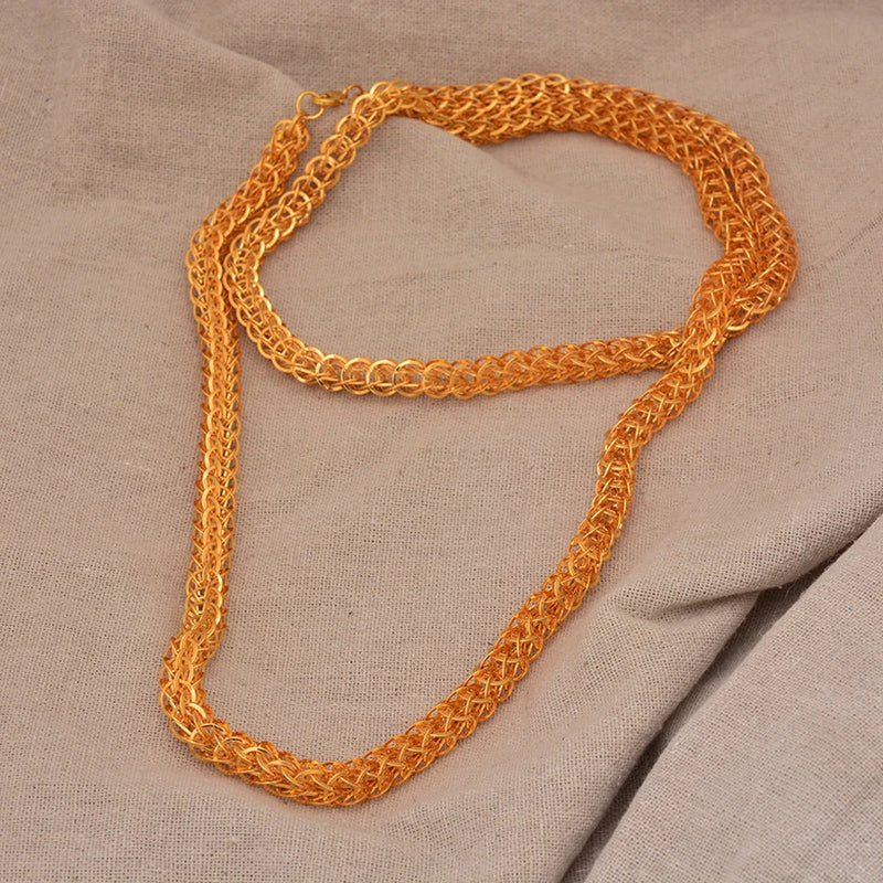 Jewelry Set For Women  Gold Plated With Necklace Pendant Nigerian Wedding Jewelry