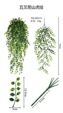 90cm Persian fern Leaves Vines Home Room Decor Hanging Artificial Plant Plastic Leaf Grass Wedding Party Wall Balcony Decoration