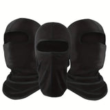 Pasamontañas negro transpirable con protección UV, bufanda refrescante para verano, ideal para ciclismo, motociclismo y esquí (3 unidades) 
