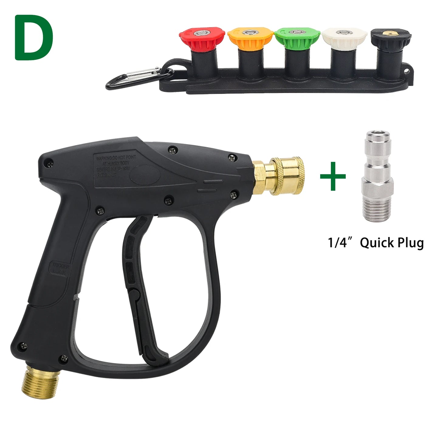Pistola de agua para hidrolavadora para limpieza de automóviles Conector de manguera para Karcher Nilfisk Parkside Bocsh Boquillas de conexión rápida