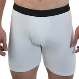 Men Mid-Long Boxer Shorts Sport Underwear Cotton Underpants Sexy Breathable Large Boxershorts Men's Gifts