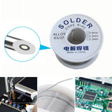 Alambre de soldadura de estaño con núcleo de resina 63/37 (50-200 g), diámetro de 0,8 mm/1,0 mm, estaño fusible de alta pureza, fácil de fundir, para reparación de circuitos.