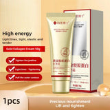 Gold Recombinant Collagen Anti Wrinkle Cream Moisturizes The Skin, Reduces Fine Lines, Moisturizes and Softens The Skin 30ml/50g