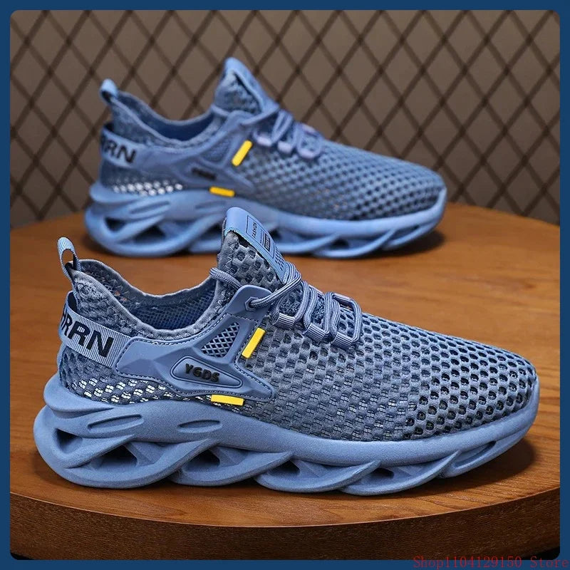 Men's Summer Mesh Sneakers - Breathable for Casual Outdoor Running Tennis Hiking & Luxury Platform Loafers Style