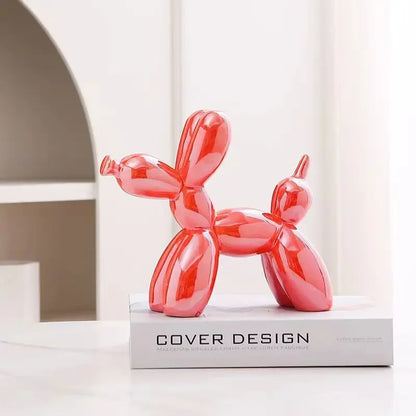Escultura de cerámica abstracta con forma de perro, globo creativo, de ERMAKOVA, 11 cm/4,3 pulgadas, para decoración del hogar y la oficina, regalo
