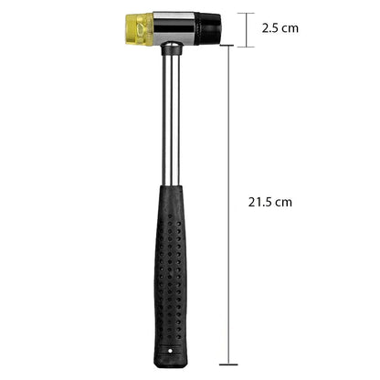 25mm Double Face Soft Tap Rubber Hammer for Multifunctional Hand Tool Hard Plastic and Non Slip Plastic Mini Hammer