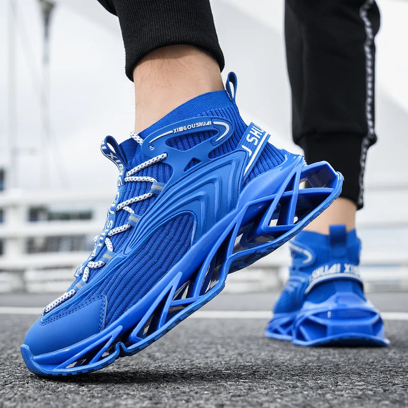 Mens Sneakers Flat Comfortable Fashion Tennis Sports Running Shock-absorbing Gym Male Casual Sports Shoes for Man