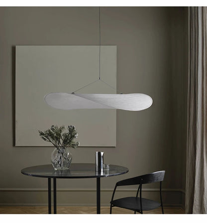 Wabi Sabi Silk Pendant Lamp Modern LED Ceiling Chandelier Light for Living Room Dining Bedroom Indoor Home Decor Light Fixtures