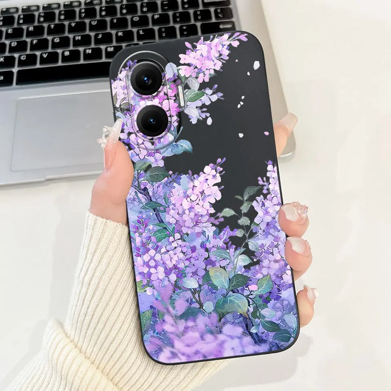 For Xiaomi Poco F7 Phone Cover For Redmi Turbo 4 Pro 5G Case Silicone Cute Cartoon Fashion Luxury Love Shockproof Bumper Funda