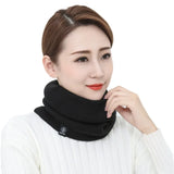 New Warm Neck Cover Neckerchief Winter Plush Muffler Woolen Knitting Fashion Solid Color Men Women Cold-proof Scarf Outdoors