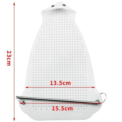 Funda para zapata de planchado. Funda de tela para zapata de planchado. El protector de la placa de plancha protege la suela de su plancha para un uso duradero.