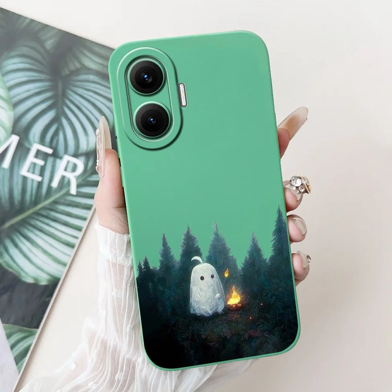 For Xiaomi Poco F7 Phone Cover For Redmi Turbo 4 Pro 5G Case Silicone Cute Cartoon Fashion Luxury Love Shockproof Bumper Funda