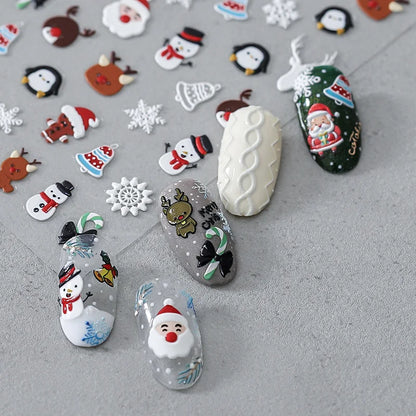 Shining Aurora Shell Light Butterfly Nail Stickers 5D Nail Art Design Decoration Decals DIY Manicure High Quality