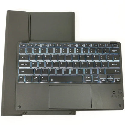 Bluetooth Keyboard Case For Xiaomi Redmi Pad Pro 12.1 Inch Tablet Case Trackpad Backlit Keyboard Cover Spanish Portuguese Funda