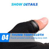 Guantes de entrenamiento de pesas pesadas para gimnasio, fitness, para hombres y mujeres, culturismo, medio dedo, antideslizantes, soporte de muñeca, levantamiento de pesas, deportes