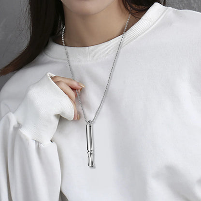 Collar Breathlace Calm Harmony, antitabaco, para la ansiedad, de acero inoxidable, con respiración consciente. 