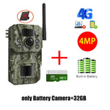 INQMEGA4G 2K 5MP PIR Motion Activated  Trigger Time Night Vision IP66 Hunting Trail Wildlife Battery Solar Camera Forest