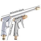 Garden Sprayer Heavy Duty Metal Brass High Pressure Water Hose Nozzle Adjustable Spray Gun For Watering Plant