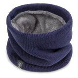 New Warm Neck Cover Neckerchief Winter Plush Muffler Woolen Knitting Fashion Solid Color Men Women Cold-proof Scarf Outdoors