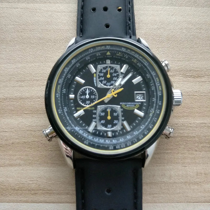 CITIZEN Brand Blue Angels Pilot Men's Watch Luxury Leisure Multifunction Watches for Men Calendar Quartz Wristwatch