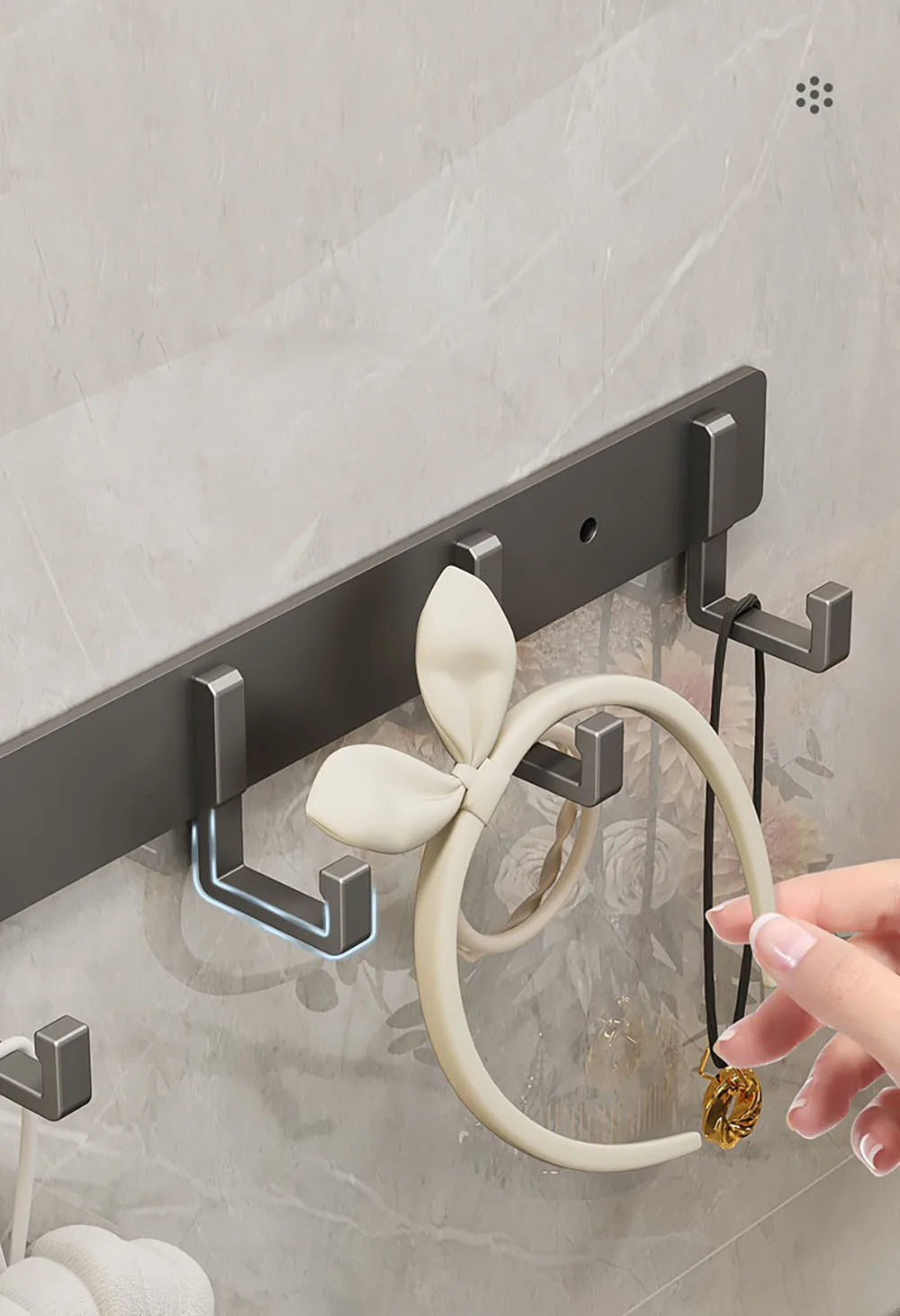 Hook strong adhesive wall mounted towel bathroom wall without punchkitchen bathroom clothes hanger load-bearing adhesive hook