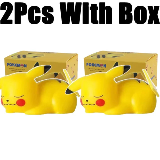 Pokemon Pikachu Anime Soft Night Light, Luz LED bonito, Luz de cabeceira do quarto, Decoração do quarto, Decoração de mesa Kawaii, Dute Light, Novo
